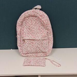 Backpack w/ matching cosmetic bag